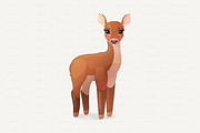 vector Red deer, Cervus Elaphus