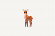 vector Red deer, Cervus Elaphus