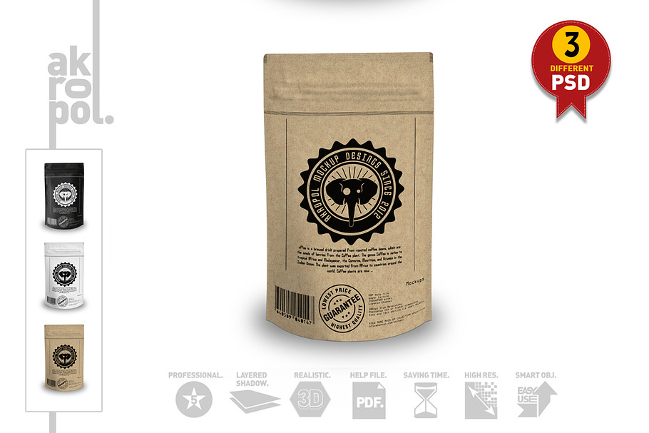 Foil Bag Mock Up in Product Mockups - product preview 8