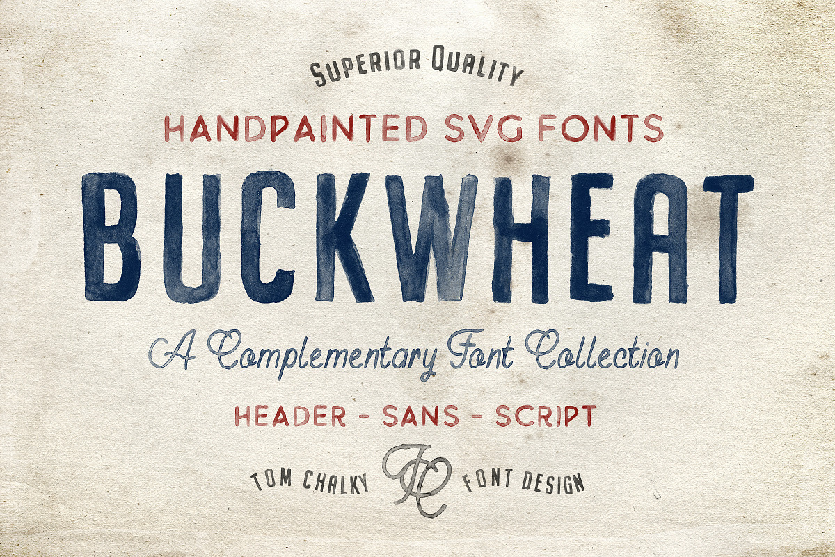 Buckwheat Opentype SVG Fonts in Custom Fonts - product preview 8