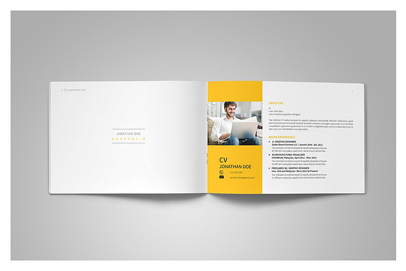 Graphic Design Portfolio Template in Brochure Templates - product preview 4