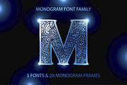 Monogram · 5 fonts · 20 frames