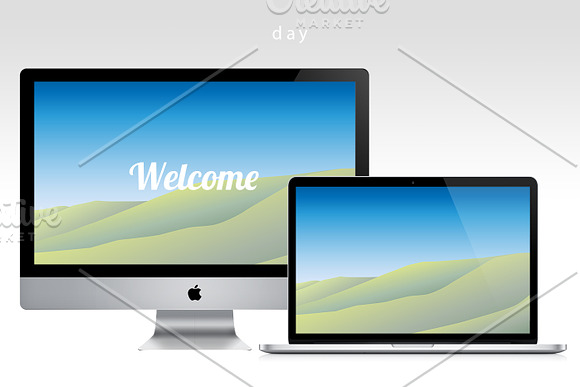 Vector Hills Backgroungs in Illustrations - product preview 2