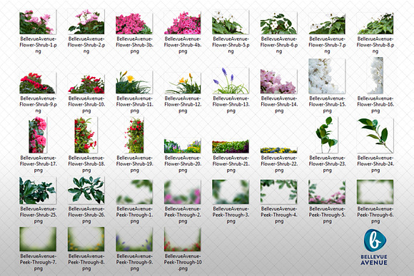 Flower Shrub Overlays (Real) in Photoshop Layer Styles - product preview 5
