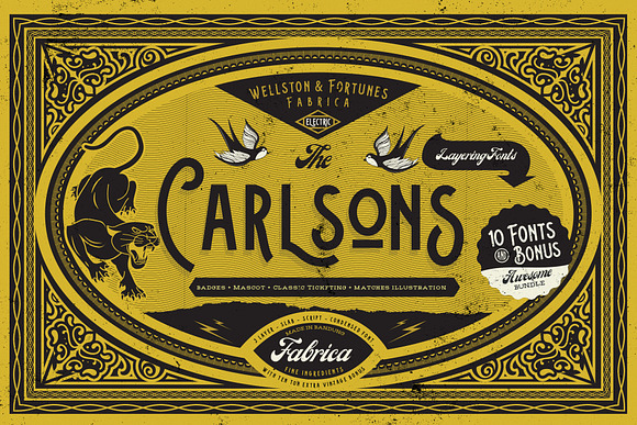 Carlsons (10 Fonts)+Extra in Custom Fonts - product preview 8