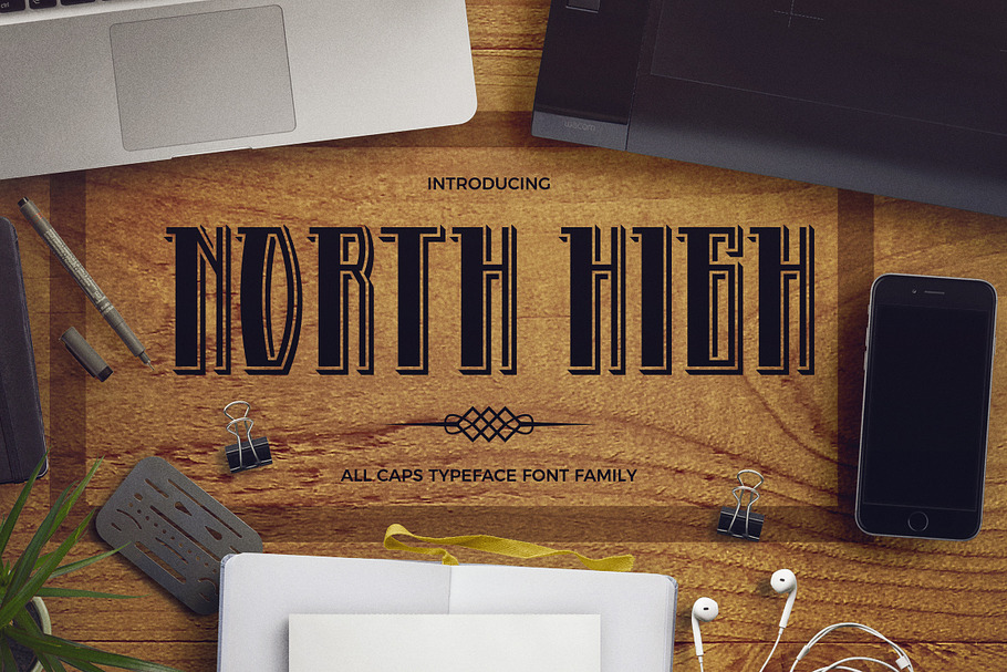 North High in Display Fonts - product preview 8