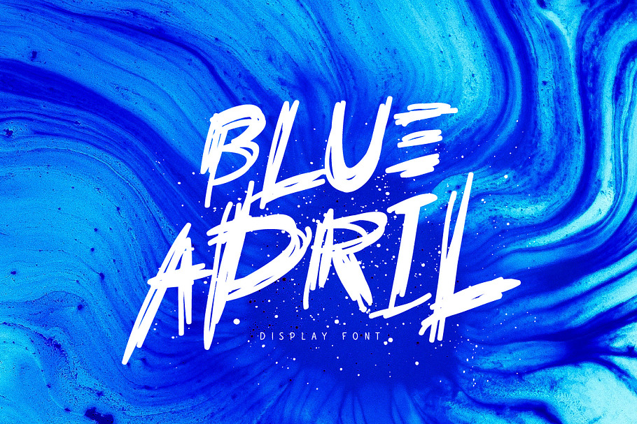 Blue April in Display Fonts - product preview 8