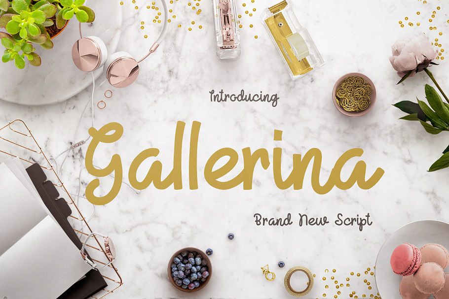Gallerina in Script Fonts - product preview 8
