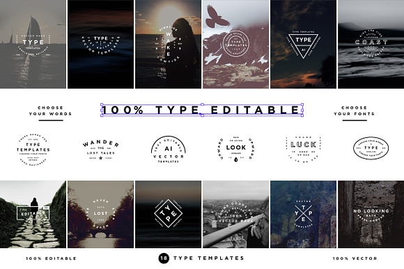 Type Template Bundle in Logo Templates - product preview 19