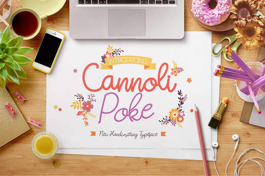 Cannoli Poke in Script Fonts - product preview 8