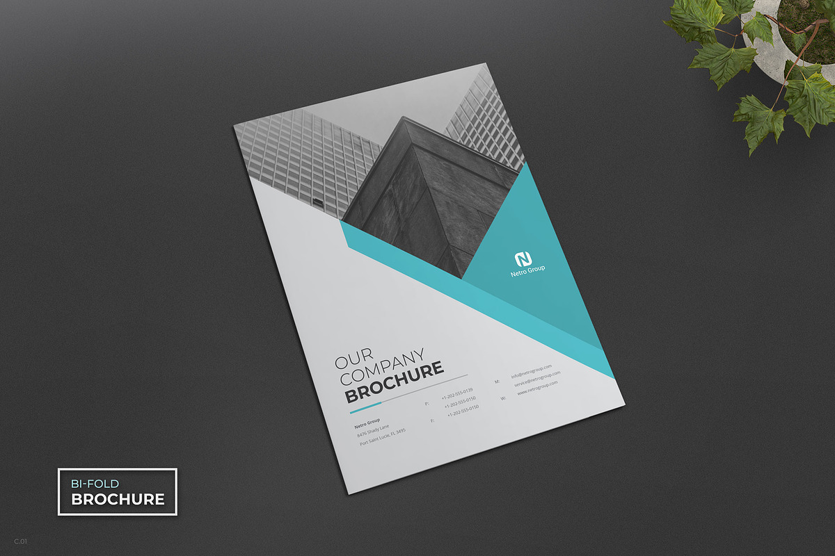 Business Bi-Fold Brochure in Brochure Templates - product preview 8
