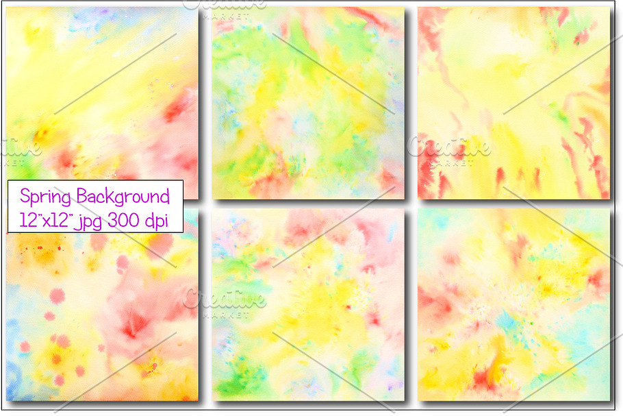 Abstract Spring Background in Patterns - product preview 8