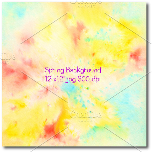 Abstract Spring Background in Patterns - product preview 2