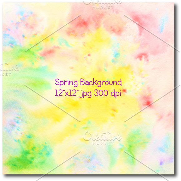 Abstract Spring Background in Patterns - product preview 3