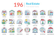 196 Real Estate Icons 