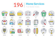 196 Home Services Icons 