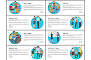 Eight Office Work Strategy Working Team Cards