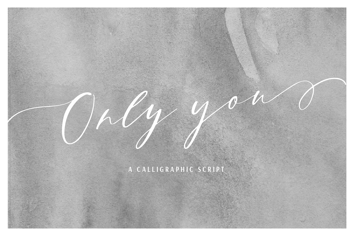 Only You | A Calligraphic Script in Script Fonts - product preview 8