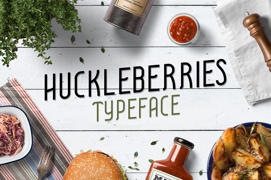 Huckleberries  in Sans-Serif Fonts - product preview 8