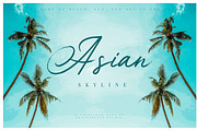 Asian Skyline - Casual Summer Font