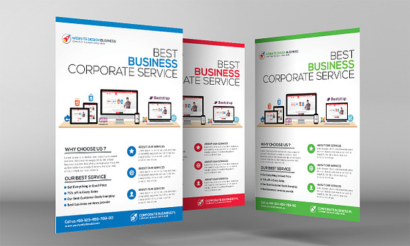 Computer Consulting Flyer Template in Flyer Templates - product preview 2