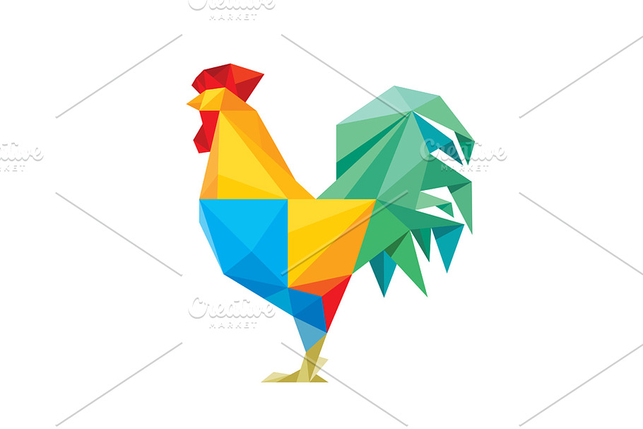Rooster Cock Vector Illustration