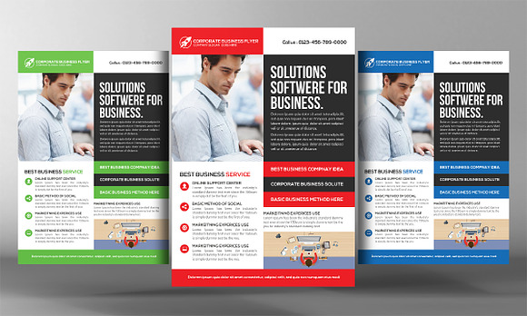 Corporate Business Flyers Bundle in Flyer Templates - product preview 1