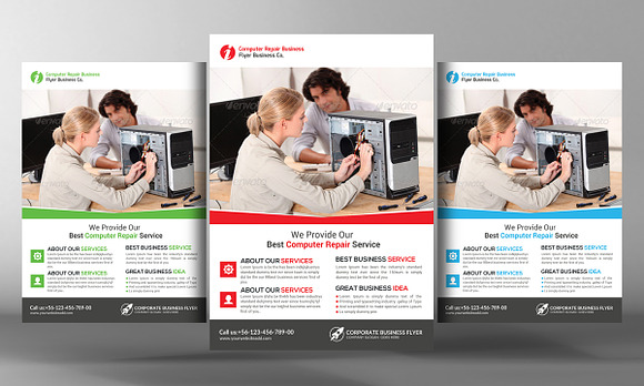 Corporate Business Flyers Bundle in Flyer Templates - product preview 2