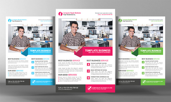 Corporate Business Flyers Bundle in Flyer Templates - product preview 4