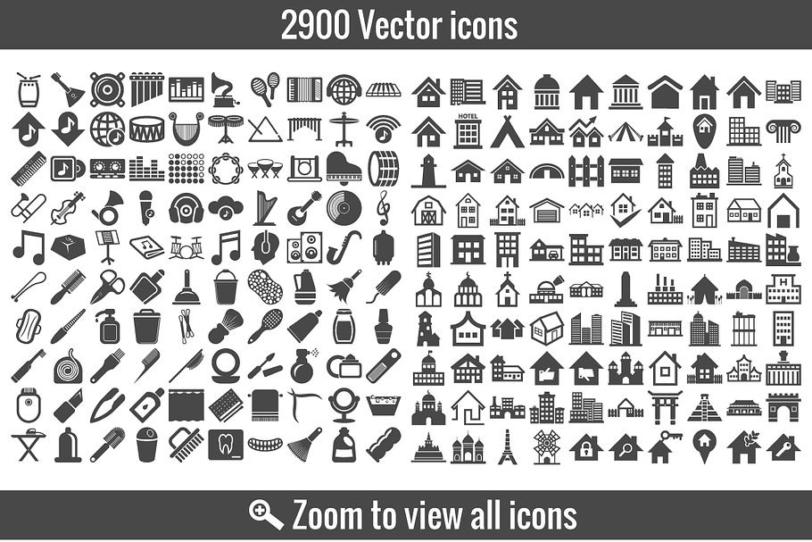 2900 vector icons in Graphics - product preview 8