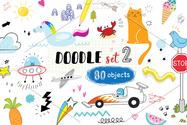 doodle set 2 (80 objects)