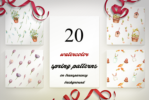 Spring items for decor in Illustrations - product preview 3