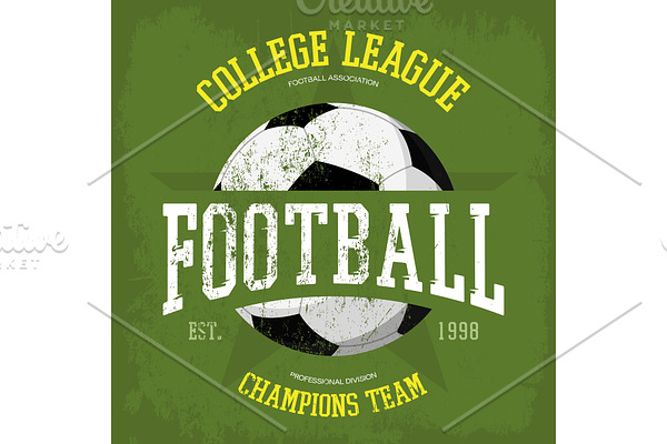 Logo for soccer or football t-shirt
