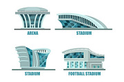 Soccer or football sport stadium or field.