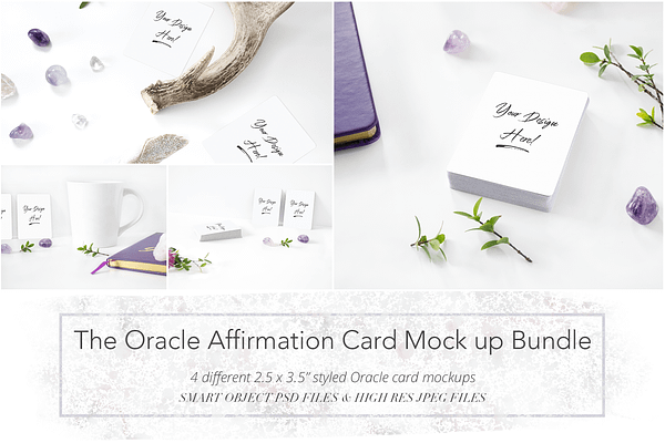 The Oracle Affirmation Card Mock up