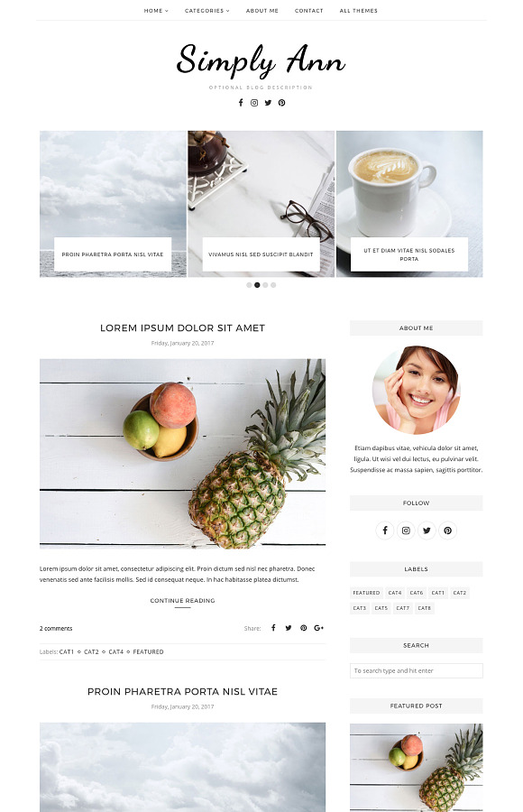 Blogger Template, Blogger Theme in Website Templates - product preview 1