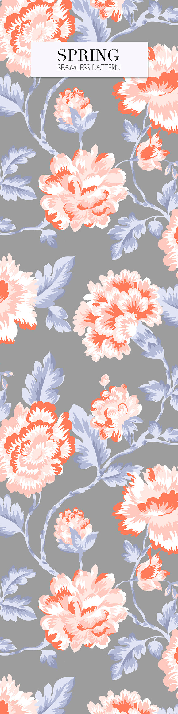 Spring Floral Pattern in Illustrations - product preview 4
