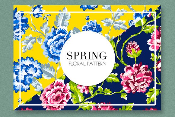 Spring Floral Pattern in Illustrations - product preview 6