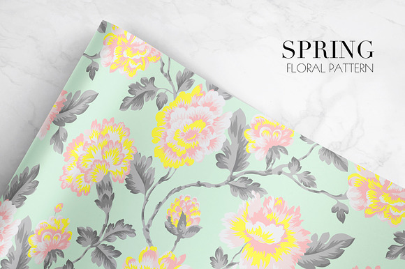 Spring Floral Pattern in Illustrations - product preview 9