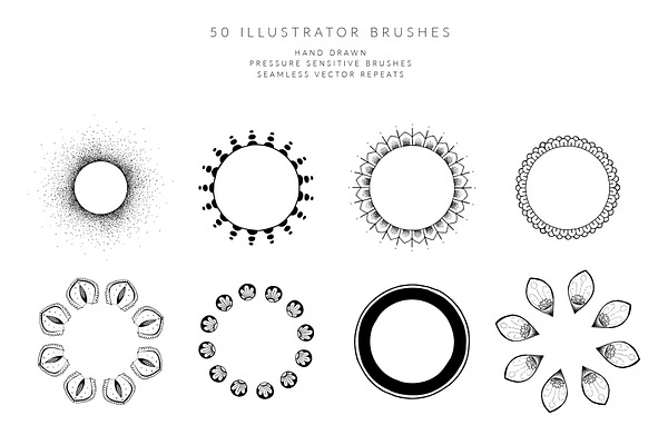 Mandala Illustrator Brushes