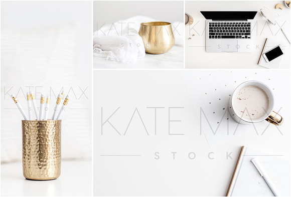 Modern Gold Office Stock Bundle  in Mobile & Web Mockups - product preview 2