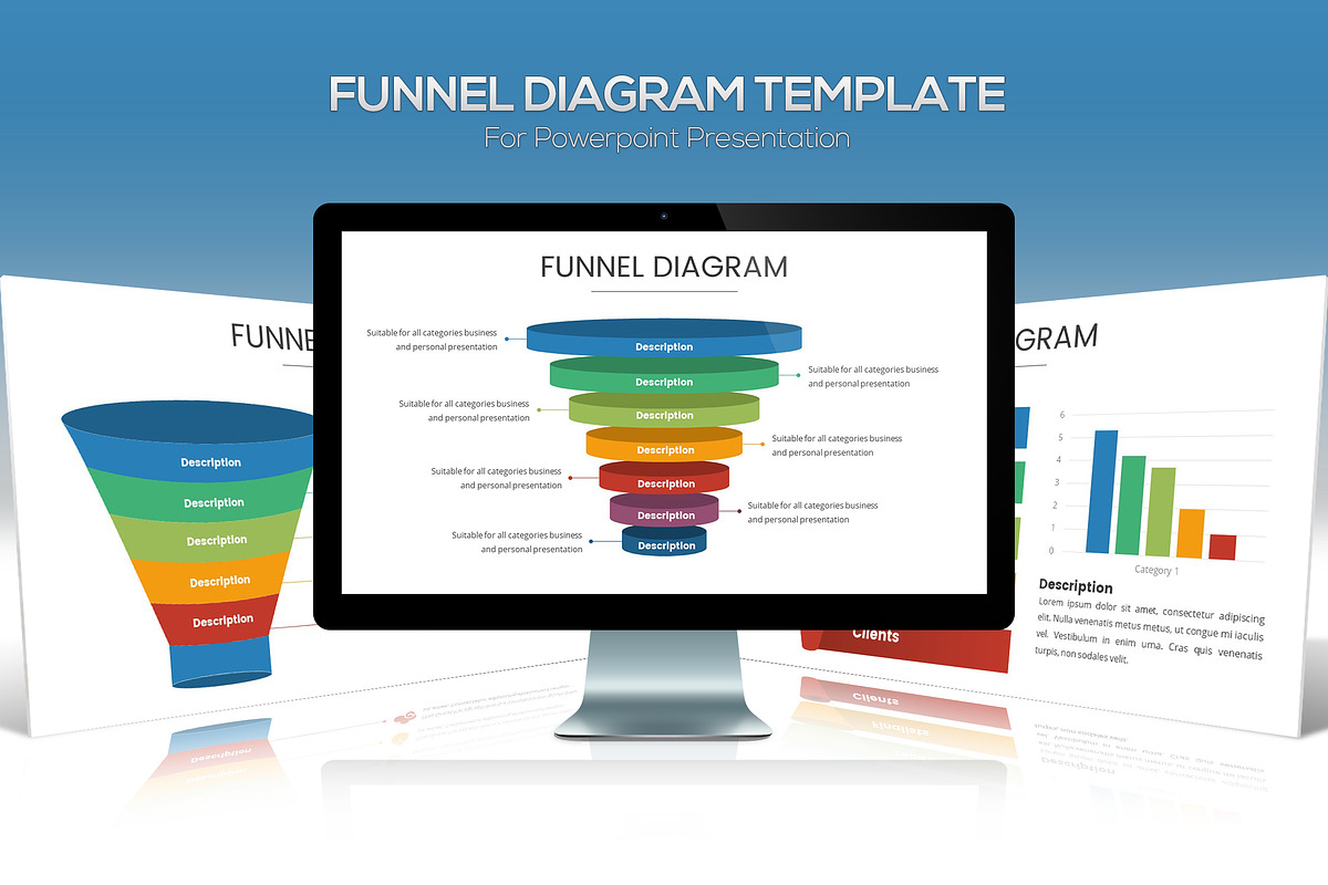Funnel Chart Template for Powerpoint in PowerPoint Templates - product preview 8