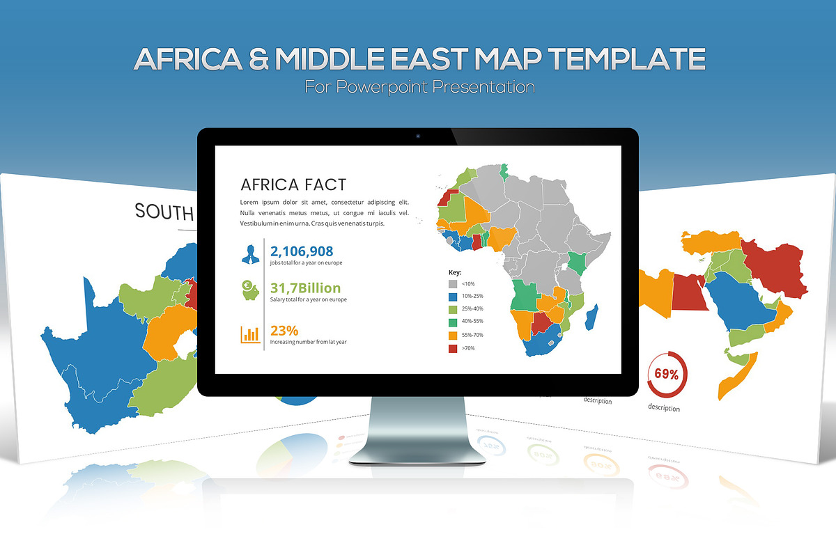 Africa & Middle East Maps Powerpoint in PowerPoint Templates - product preview 8