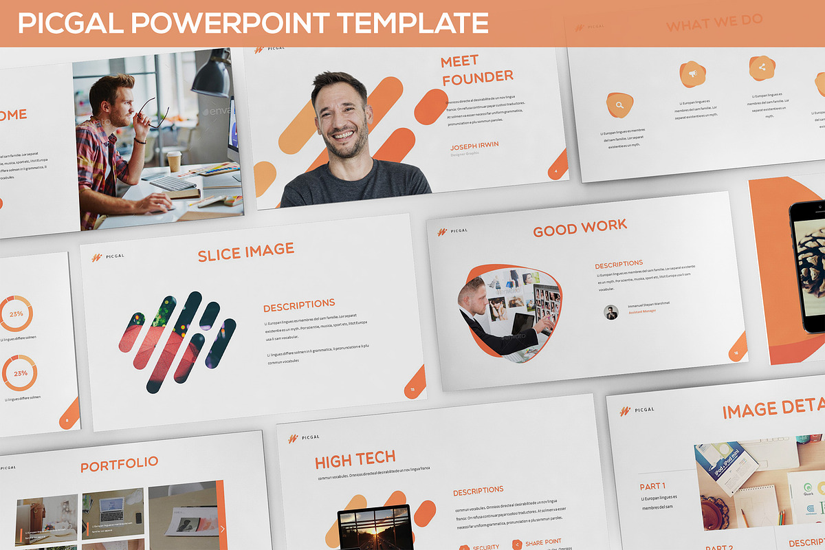 PICGAL Powerpoint Template in PowerPoint Templates - product preview 8