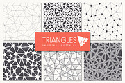 Triangles. Seamless Patterns. Set 2
