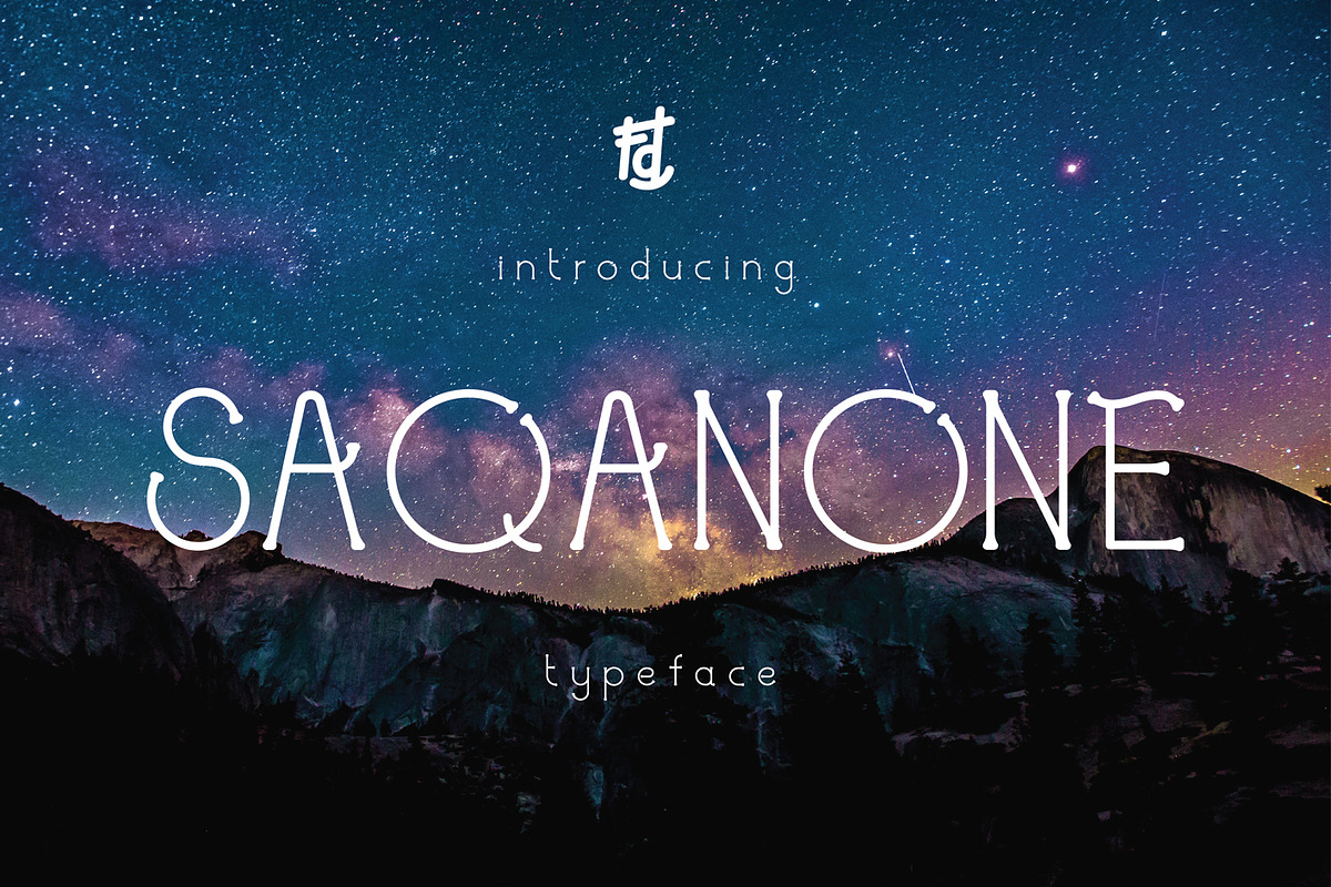 Saqanone in Display Fonts - product preview 8