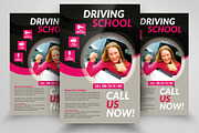 Driving School Psd Flyer Templates