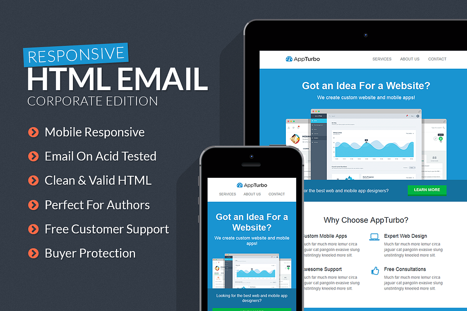 AppTurbo - HTML Email Template