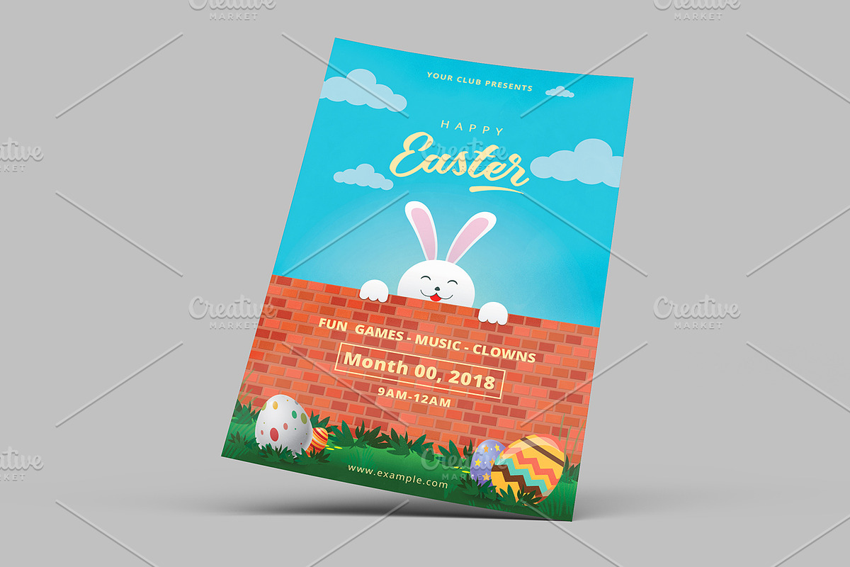 Easter Invitation Flyer-V774 in Flyer Templates - product preview 8