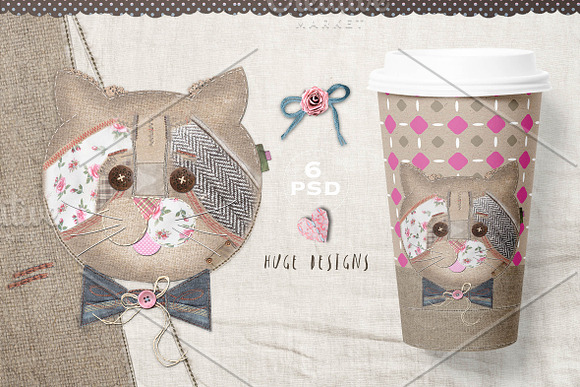 CATS ON PATCH  in Objects - product preview 9